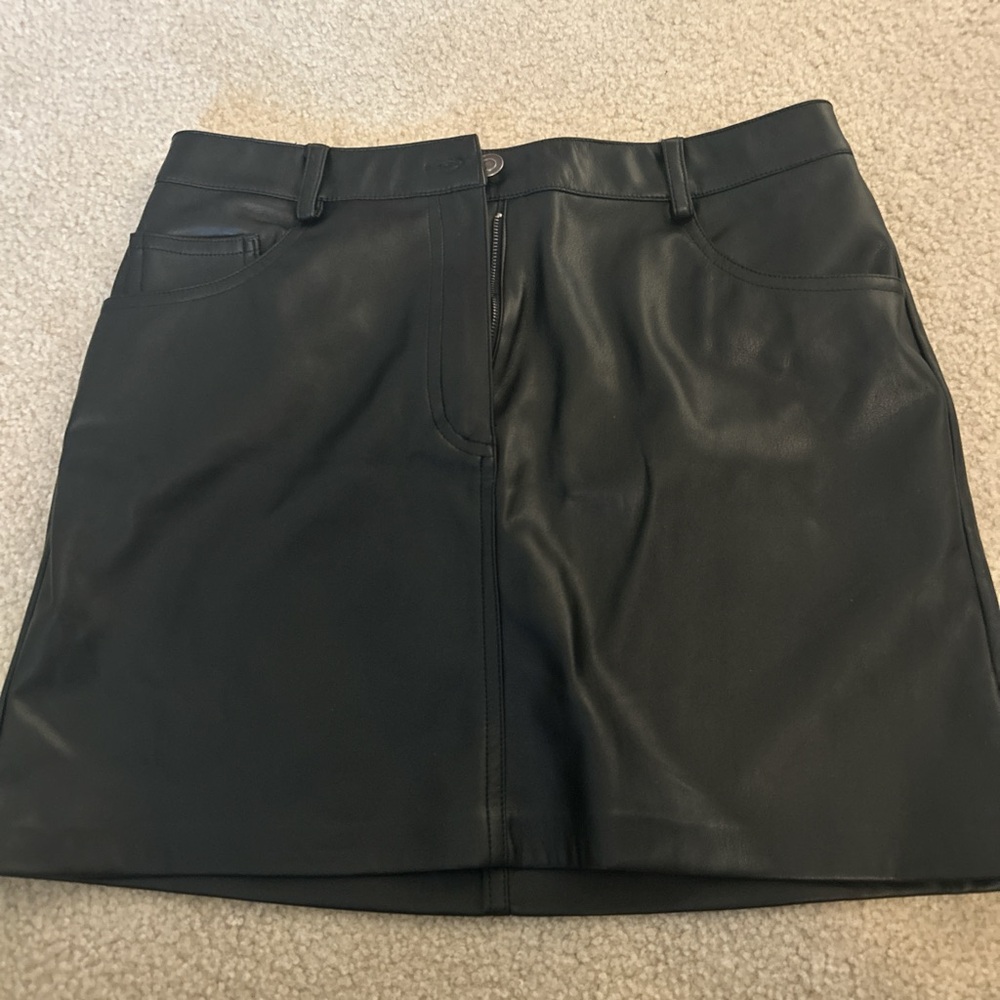 Black Leather Skirt
